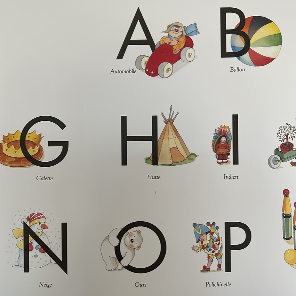 NEW Nursery FRENCH ALPHABET POSTER - Picture 9 of 11